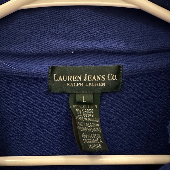 VINTAGE Lauren Jeans Co by Ralph Lauren quarter zip!! - Picture 4 of 9